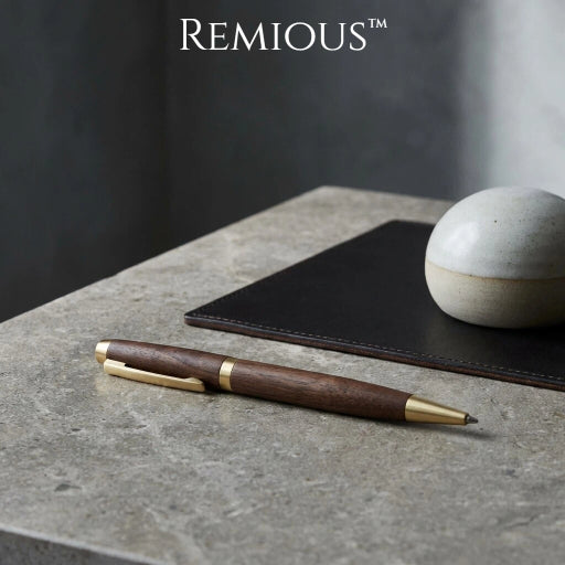 Remious™ Artisan Wood & Brass Writing Pen