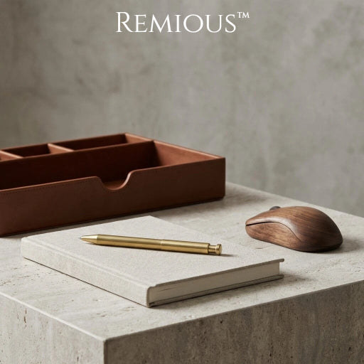 Remious™ Linen Touch Notebook & Desk Organizer Set